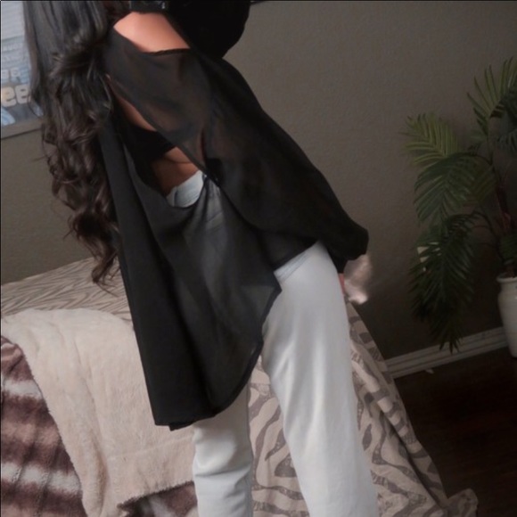 UNIF open back button down shirt - Picture 6 of 6